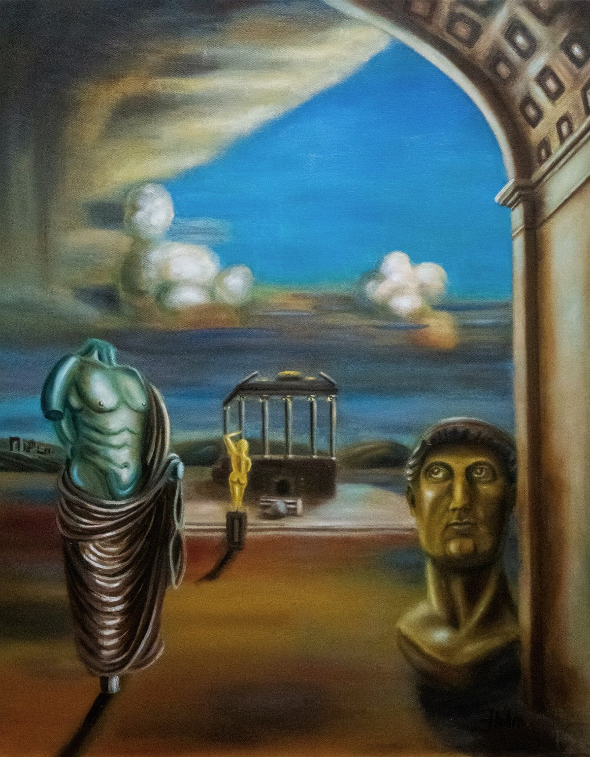 Forum Memoriam painting by Janne-Matti Holm